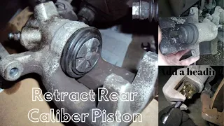 How to Retract Rear Caliper Piston