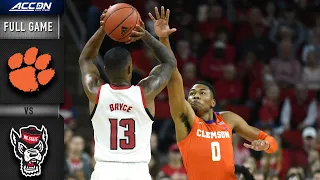 Clemson vs. NC State Full Game | 2019-20 ACC Men's Basketball