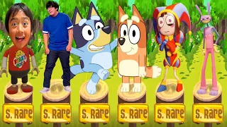 Tag with Ryan vs Bluey Show Runner vs Amazing Digital Circus Run - All Characters Unlocked