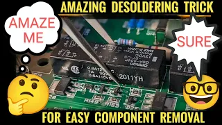 Desoldering Made Easy - Amazing Trick || Soldering Tutorial