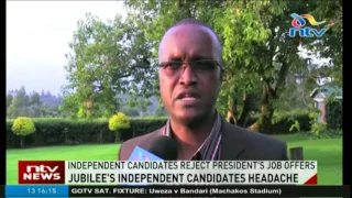 Independent candidates reject President Kenyatta's job offers