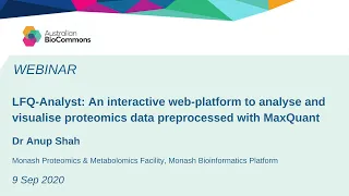 LFQ-Analyst: an interactive platform to analyse & visualise proteomics data processed with MaxQuant