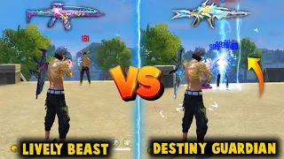 XM8 - LIVELY BEAST VS XM8 - DESTINY GUARDIAN DAMAGE ABILITY TEST | BEST XM8 SKIN - GARENA FREE FIRE