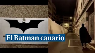 Aparece un Batman canario que mira por los vecinos de La Isleta