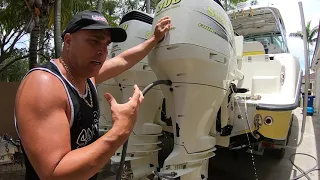 Flushing outboards motor made easy