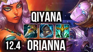 QIYANA vs ORIANNA (MID) | 17/2/9, 7 solo kills, 66% winrate, Legendary | KR Grandmaster | 12.4