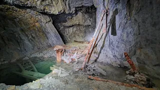 Amazing exploring in a DEEP Abandoned  Lost mine