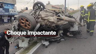 ¡QUEDÓ HECHO PEDAZOS! | Muestran nuevas imágenes del fatal accidente en Atizapan