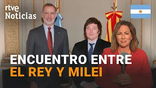 ARGENTINA: FELIPE VI VISITA a JAVIER MILEI antes de la TOMA de POSESIÓN | RTVE Noticias