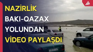 Bakı-Qazax yolunda uzun tıxac yaranıb - APA TV