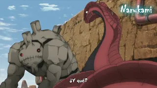 Boruto Invoca a La Gran Serpiente Galaga para Enfrentar al Golem