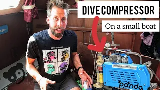 Electric SCUBA Dive Compressor Onboard a Small Sailboat [Panda Parts]