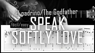 Speak softly love (El padrino / The Godfather) Fingerstyle guitar -  Arreglo solista con partitura
