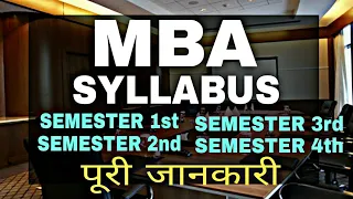 MBA Subjects and Syllabus List 2019 | MBA Course details in Hindi | By Sunil Adhikari |