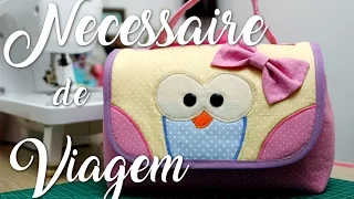 Passo a Passo - Necessaire de Viagem (Coruja)