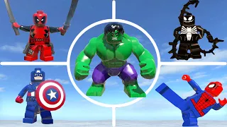 LEGO Marvel Superheroes: Hulk's Epic Transformation & Battle VS Avengers SpiderMan Venom & More!