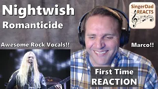 Classical Singer Reaction - Nightwish | Romanticide. Marco and Floor are Amazing! Loved it!!