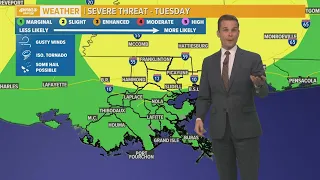 New Orleans Weather: Rain chances increase with cold front on the way