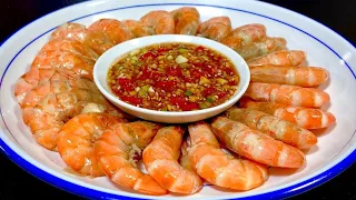Don't boil the boiled shrimp in cold water. Many people are wrong. The chef will teach you