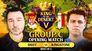 DAUT vs KINGSTONE King of the Desert V Opening Match Group C #ageofempires2