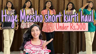 *Huge* Short Kurti Haul From Meesho also affordable #viral #video #kurti #meesho #trending
