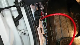 How to run a wire through VAG's firewall grommet (VW Polo 2015)