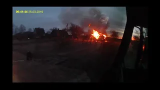 Пожар дома д  Мерицкие Глубокского района