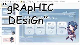 How-to: Easy "Graphic Design" on Google Slides (for VTubers and Streamers)