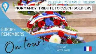 Normandy - Tribute Ceremony to Czech soldiers