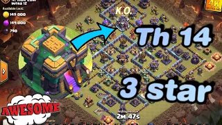 2 Th14 vs Th15 3 STARS in ONE war of CWL🎉OVERKILL strategies💥(4k)(Clash of Clans)