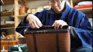 How to Craft a Bamboo Briefcase Made From a Single bamboo. 【Japanese Traditional Crafts】