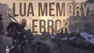 How  can you fix LUA MEMORY ERRORS in the Elder Scrolls Online (ESO)