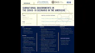 Webinar: Subnational Governments in the COVID-19 Scenario in the Americas   FULL