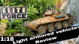 BBI ELITE FORCE 1:18 LIGHT ARMORED VEHICLE REVIEW!!