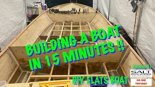 21.DIY Boat Building: 15 Min RECAP of the PROGESS!
