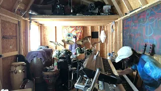 Friends in my house (studio)-Mark Boyd-improv jam #2- cut short by another notification on my phone