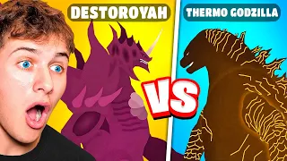 THERMO GODZILLA Vs THE DESTROYAH!