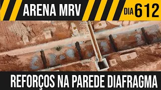 ARENA MRV | 7/8 SEGUEM COM OS REFORÇOS NA PAREDE DIAFRAGMA | 22/12/2021