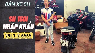 BÁN XE SH: SH150I NHẬP KHẨU MÀU TRẮNG 2012 SỐ MÁY 109 BIỂN ĐẸP 29L1-2.6565 @Xe Máy Hùng Cường