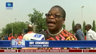 News@10: BBOG Continues Protest In Abuja For The 6th Day 13/01/17 Pt. 2