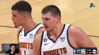 JOKIC YELLS AT ENTIRE TEAM "IM PLAYING 1 ON 5 OUT THERE! GET OUT THERE & PLEASE HELP" (Reaction)