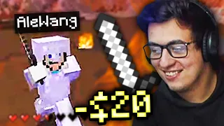 pvp en minecraft por $20 dólares (con ale wang)