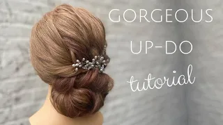 Live with Pam: Gorgeous low knotted bun bridal updo tutorial!