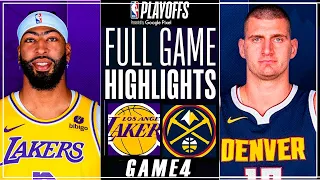 NUGGETS VS LAKERS FULL GAME HIGHLIGHTS GAME 4 | April 28, 2024 | NBA Playoffs 2k24
