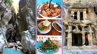 Vlog: Турция 2015 ● Ущелье САКЛЫКЕНТ ● Ликийские гробницы ТЛОС ● Полезная информация ● Сладости