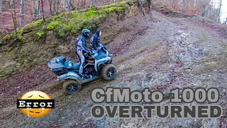 CF MOTO 1000  OVERTURNED HILLCLIMB WITH PROBLEMS AND SOME DAMAGE Ep.1