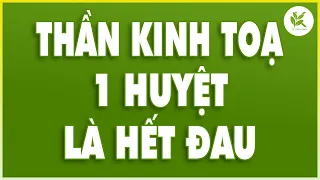 Người Bị ĐAU THẦN KINH TOẠ Vui Sướng Khi Biết Được Mẹo Này Chỉ 1 Huyệt Là Hết | TCL