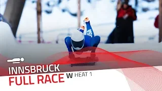 Innsbruck | BMW IBSF World Cup 2018/2019 - Women's Skeleton Heat 1 | IBSF Official