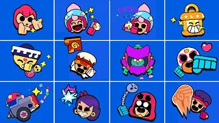 All 50 Special Animated Pins In Brawl Stars