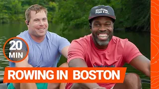 Thrilling 20-Minute HIIT Rowing Workout in Boston With Captivating Racing Stories!